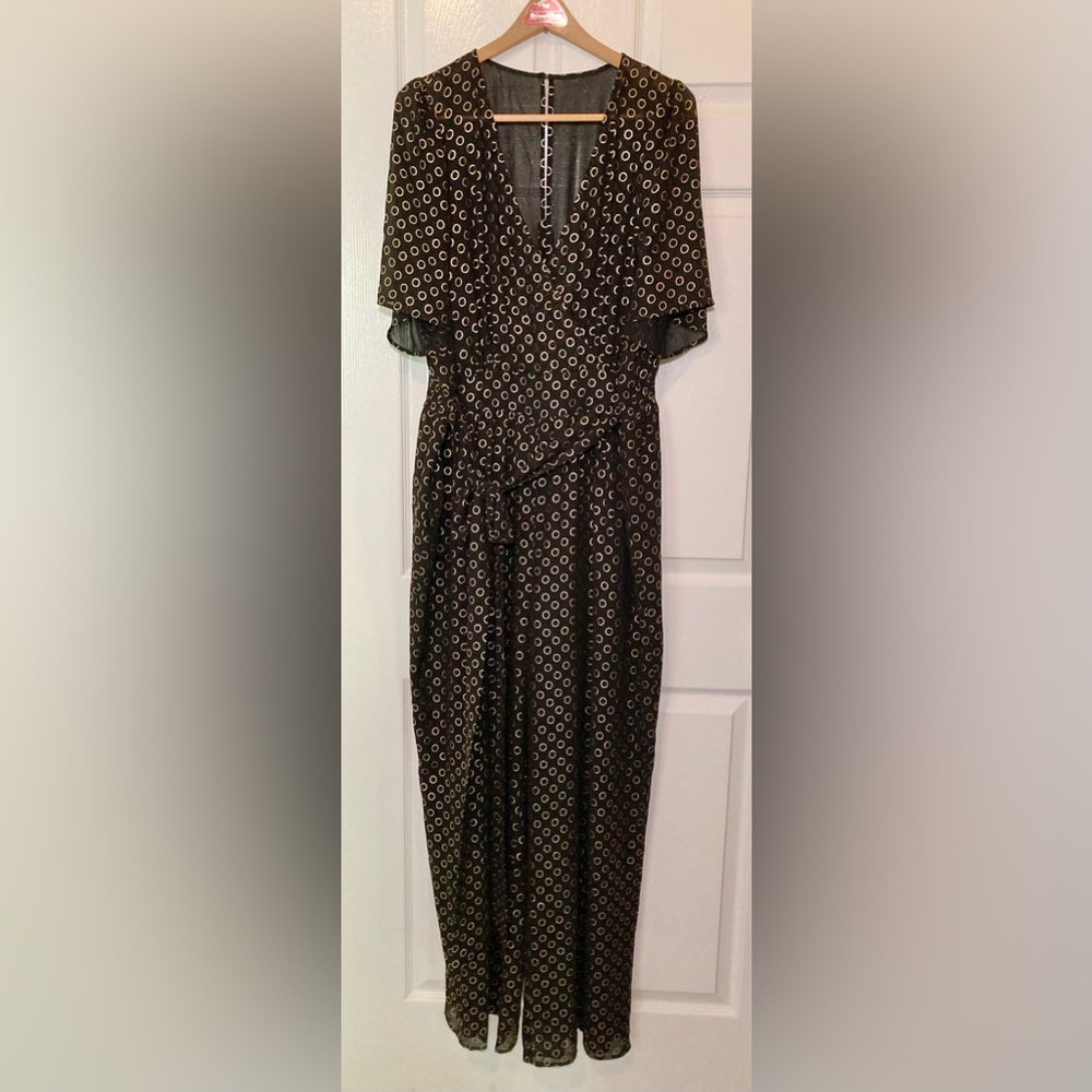 ModCloth Size 1X Luxe at Me Metallic Jumpsuit - Picture 4 of 15